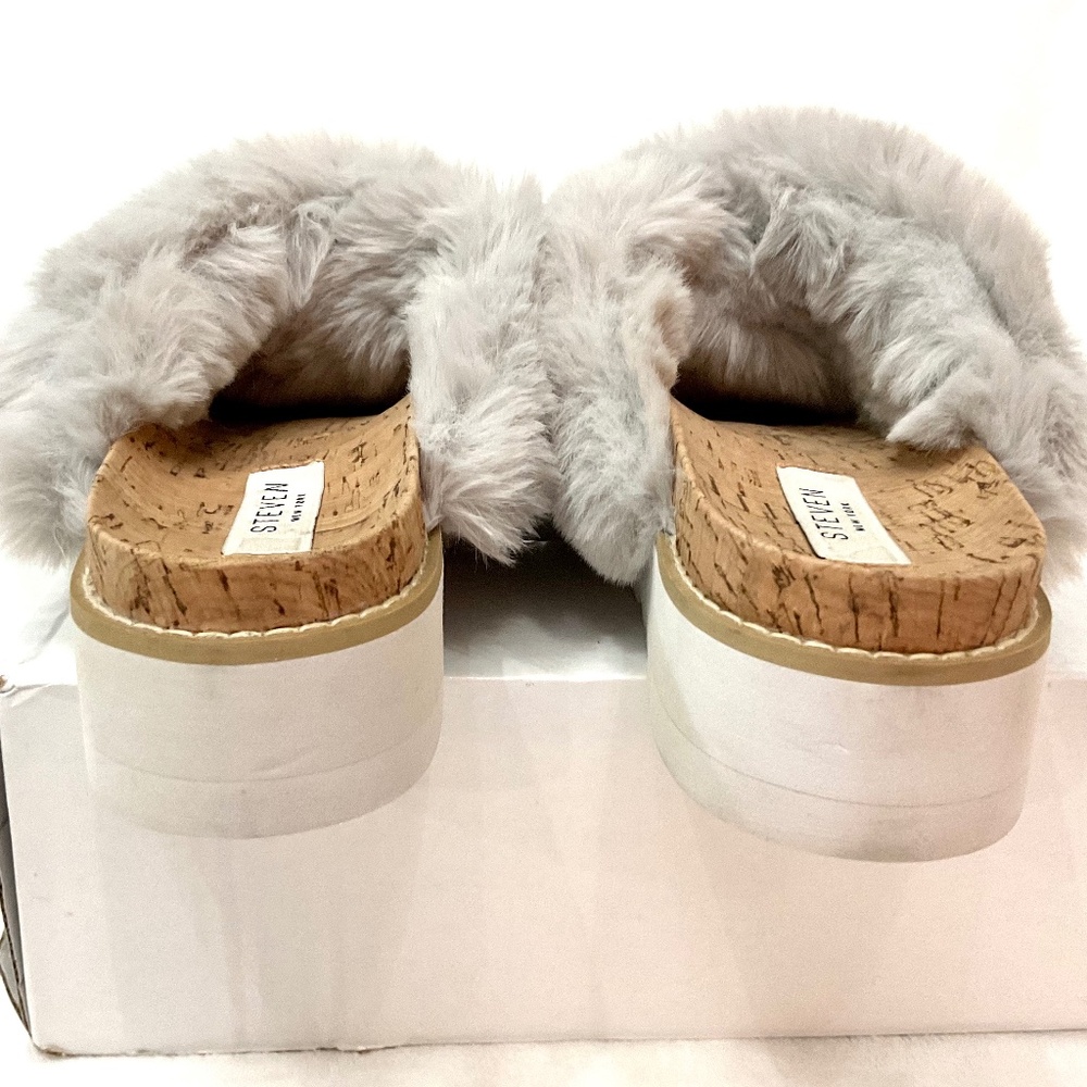 STEVEN by Steve Madden Gray Women's Cozie Slide Sandal Size 7M - Picture 7 of 13